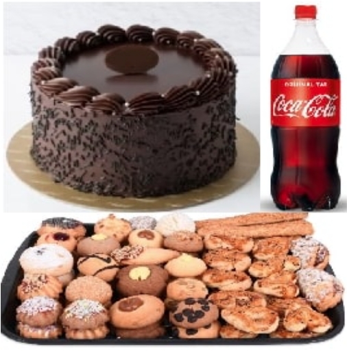 1 Litre Kola Dahil 2-3 Kişilik Pasta Menüsü pasta