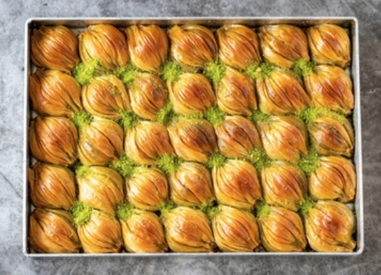 2500 Gr Midye Baklava Kutuda Servis pasta