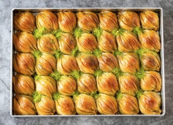2500 Gr Midye Baklava Kutuda Servis pasta
