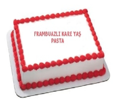 40 Kişilik Frambuazlı Yaş Pasta pasta